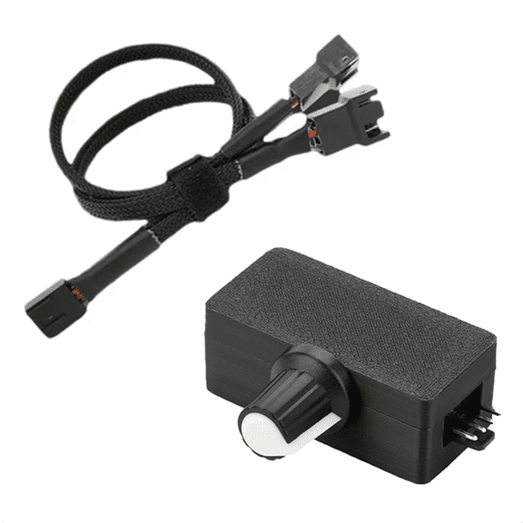 PWM Speed Controller 5V 4Pin PWM Fan Governor PWM Governor USB TYPE-C Power Supply DIY Cooler with 1 to 2 Adapter Cable