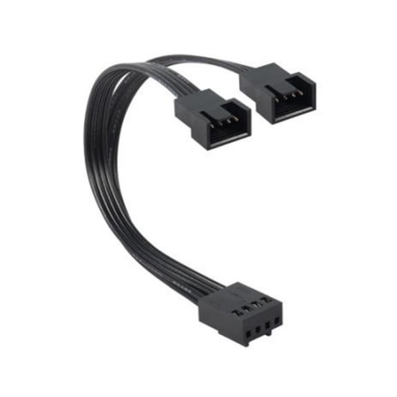 PWMs Fan Splitter 4Pin Adapter Cable 1 to 2 Computer CPU Fan Splitter PC Fan Extension Power Cable Fan Cooling Y Splitter