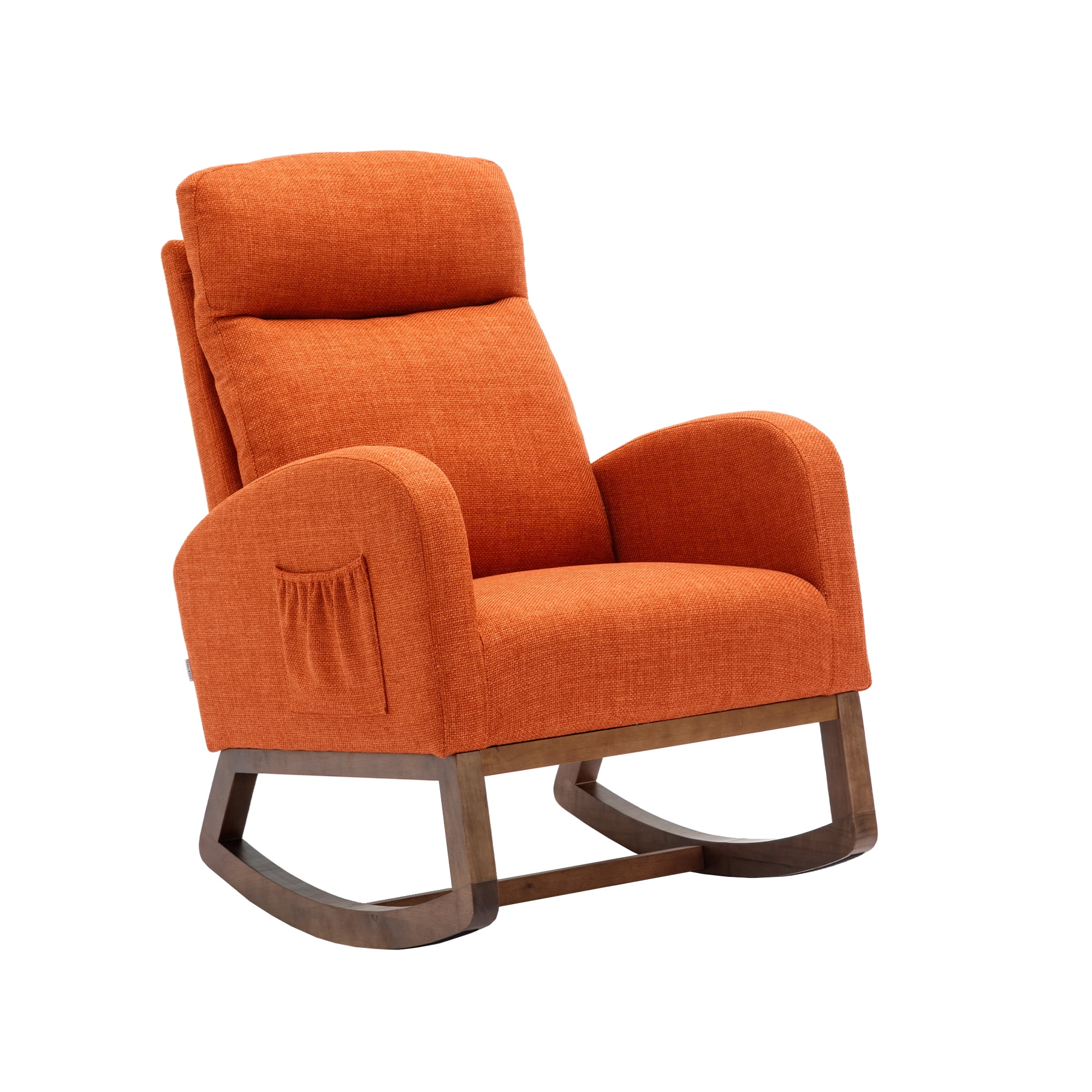 PWOPWOE Modern classic Rocking Chair, Upholstered Rocking Chair Glider