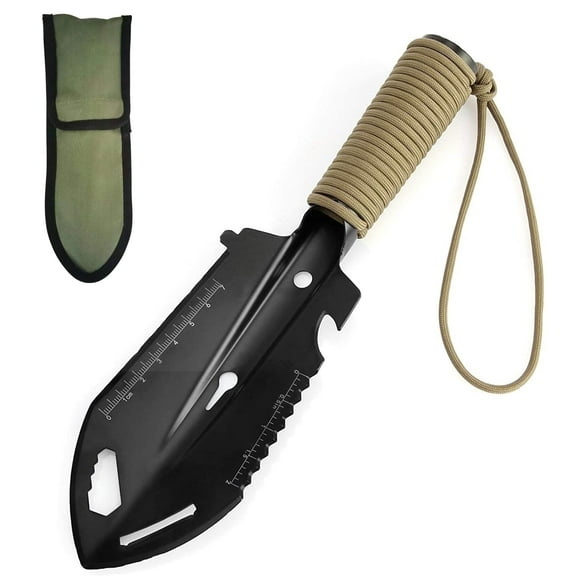 PWPAM Multitool Shovel with Stainless Steel Blade and Paracord Handle