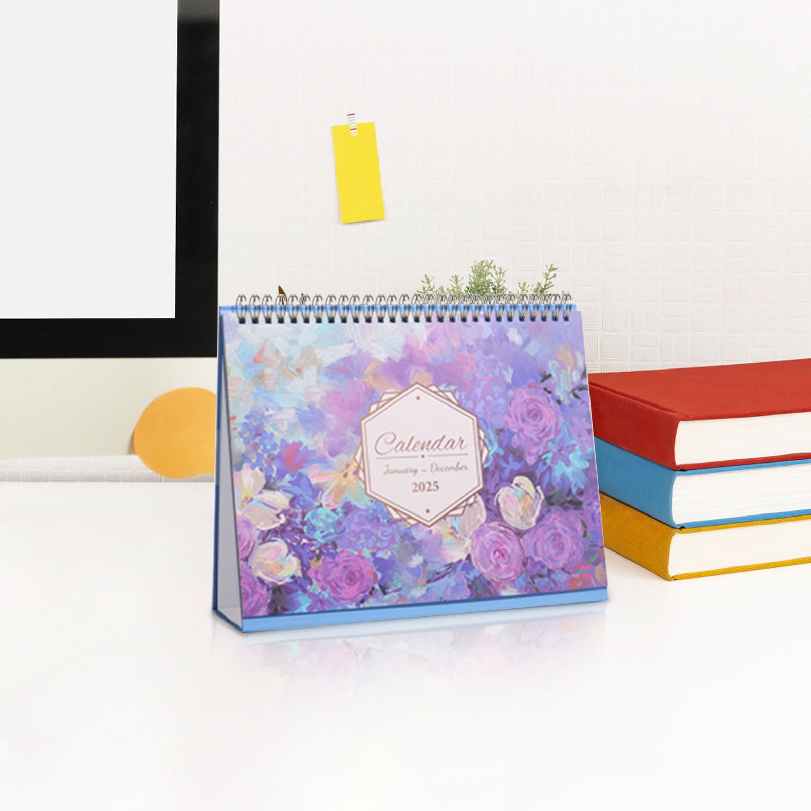 PWPSG 2025 Wall Calendar with Beautiful Images Monthly Desktop Calendar