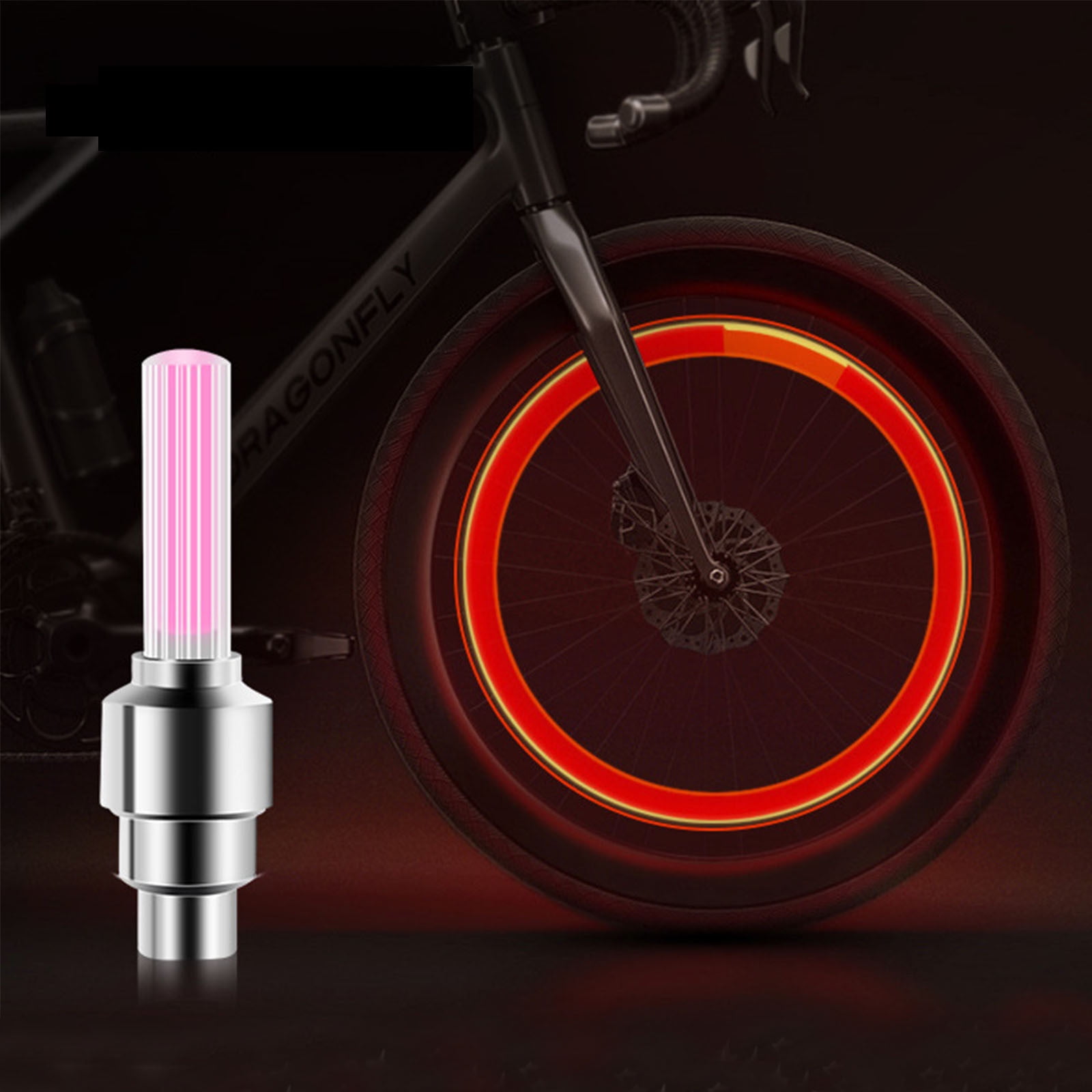 PWPSG Bike Wheel Lights, LED Bicycle Tire Valve Stem Lights for Safety