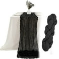 thumbnail image 1 of PWPSG Cheesecloth Table Runner Boho Gauze Cheese Cloth Table Runner 35x157 Inch Long Romantic Sheer Table Runner for Wedding Bridal Baby Shower Birthday Party Black, 1 of 6