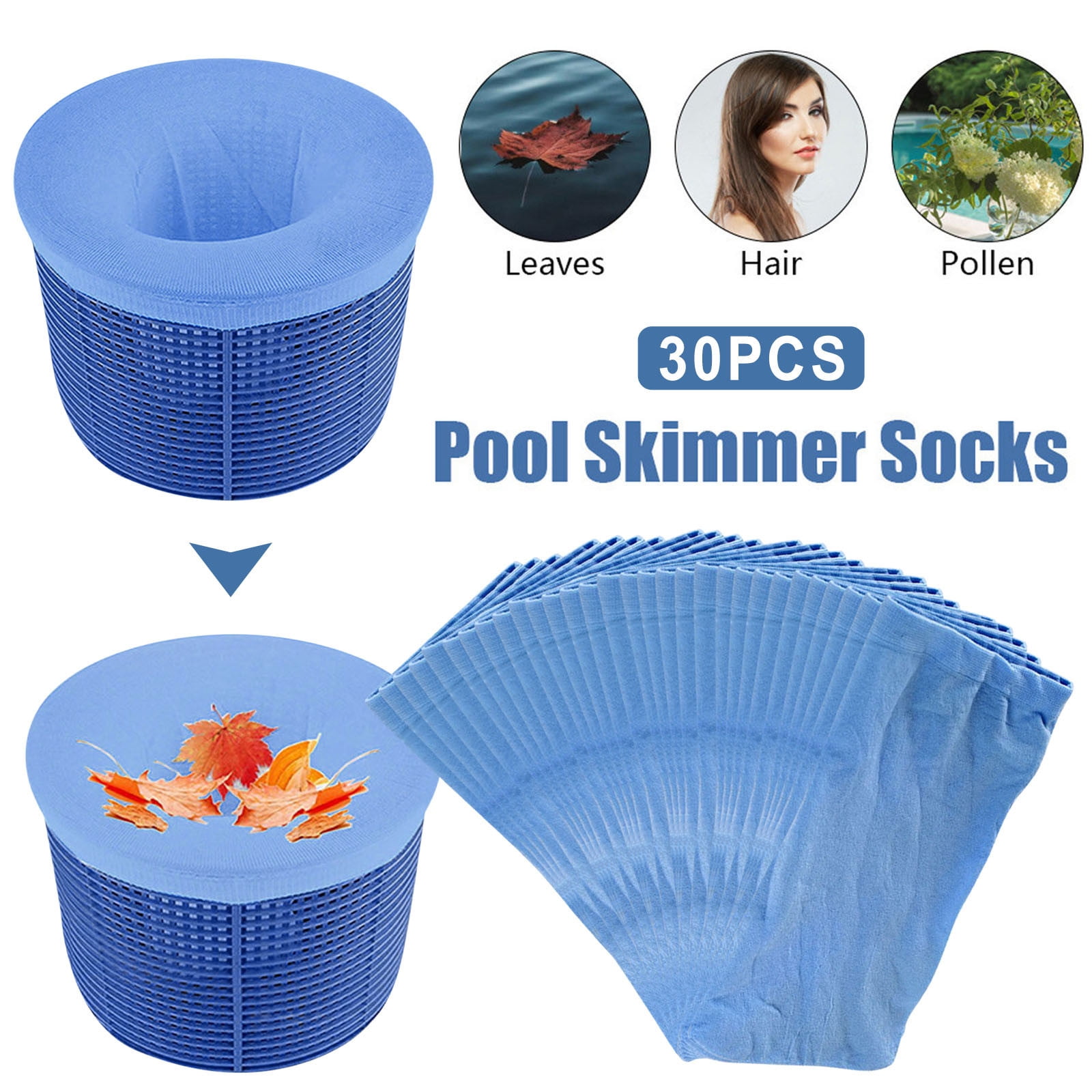 PWPSG Pool Skimmer Filter Socks for Above and Inground Baskets Ultra