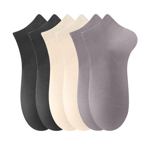 PWPSG Women Cotton Socks Lightweight Spring Summer Ankle Socks Low Cut Breathable Athletic Socks 6 Pair Assorted Colors Set Socks Multicolor Free Size