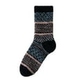 thumbnail image 1 of PWPSG Women's Fuzzy Socks Fall Winter Warm Socks Ethnic Style Mid Tube Socks Daily Casual Non Slip Workout Socks Black Free Size, 1 of 3