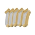thumbnail image 1 of PWPSG Women's Lightweight Summer Casual Ankle Socks Cotton Socks Breathable Thin Socks for Everday Wear & Sports 5 Pair Yellow Free Size, 1 of 5