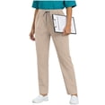 thumbnail image 1 of PWPSG Women's Quick Dry Medical Scrub Pants, Elastic Drawstring Waist with Pockets for Work Daily Wear, 1 of 9