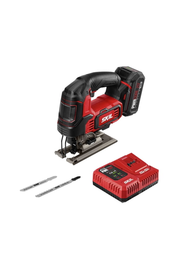 PWR CORE 20 Brushless 20-Volt Jigsaw Kit with 2.0Ah Battery and PWR JUMP Charger