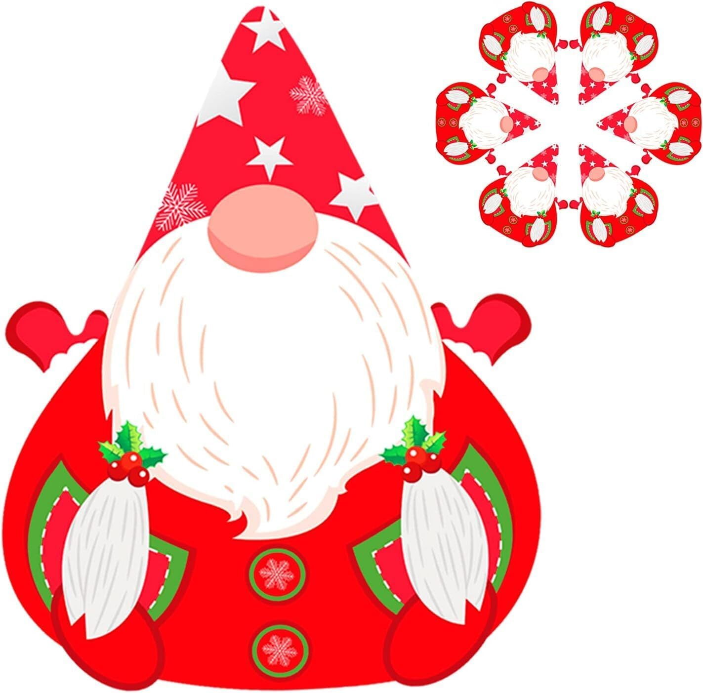 PWSAP 6 Pack Christmas PVC Placemats, Lovely Xmas Place Mats