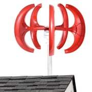 PWTOOL 5 Leaves Wind Turbine Generator Adjustable 5 Leaves Wind Turbine Generator Aerodynamic Shape Wind Turbine Generator for Home Monitoring and Ship serviceable