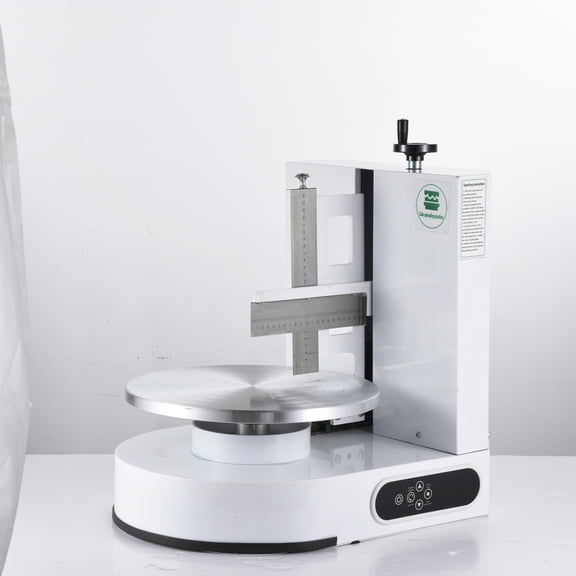 PWTOOL Cake Decorating Machine, Cake Cream Spreading Coating Smearing Machine, Low Noise Cake Frosting Machine, Turntable with Adjustable Scraper, for 4" to 12" Cake