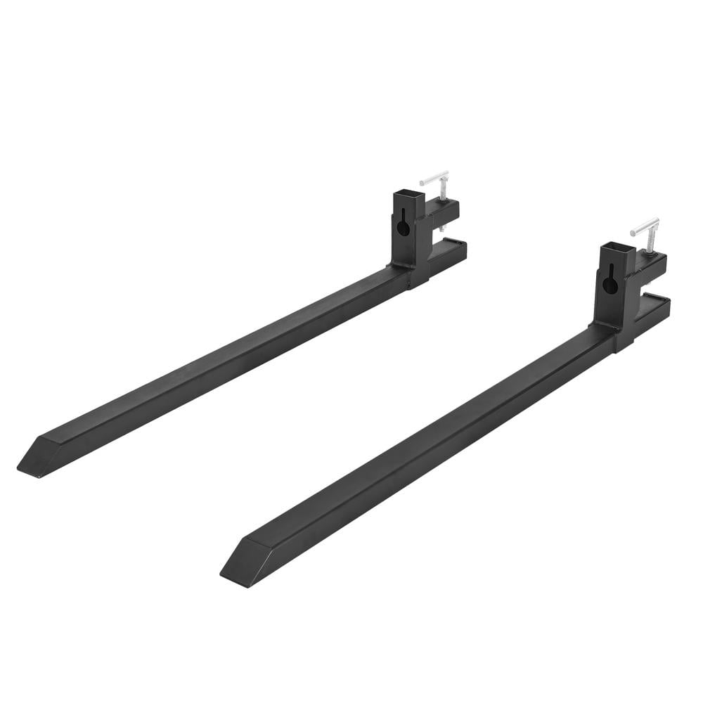 Heavy Duty Black Steel 60 Inch Clamp On Pallet Forks