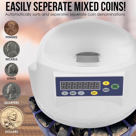 Royal Sovereign Automatic Digital Coin Sorting and Counting Machine FS ...