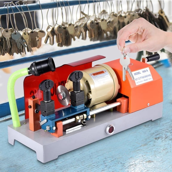 PWTOOL Precision Key Duplicating Machine, Horizontal Cutter Tool for Automotive Key Shops and Commercial Locksmiths ( Model 468A)