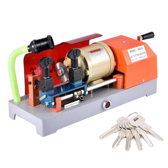 PWTOOL Professional Key Copying System, 110V Vertical Metal Cutter with 0.005mm Tolerance for Locksmiths & DIY Enthusiasts