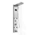 PWTOOL Shower Panel Smart LED Shower Panel System with 6 Body Jets Stainless Steel Shower Unit