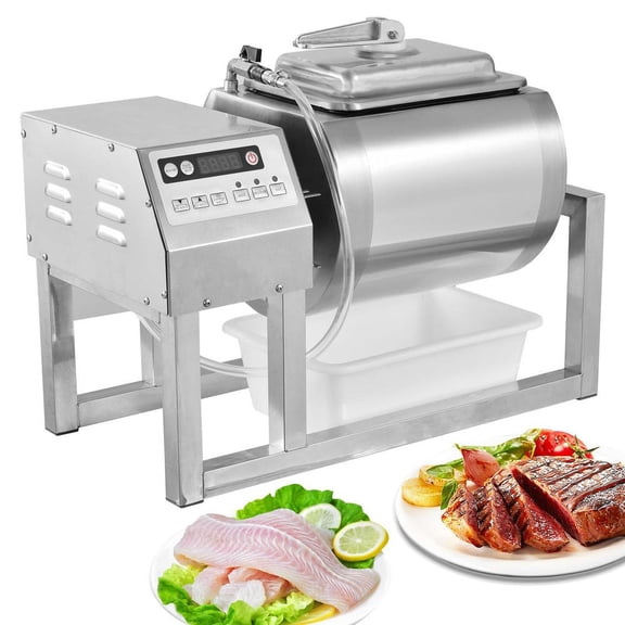 PWTOOL Vacuum Marinator 18L Meat Tenderizer Machine Three-Speed Meat Pickle Machine Fast Marination Process for Jerky Sausage Bacon methodical