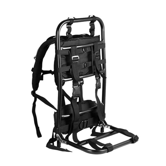 PWTOOL Ventilation External Frame Pack, 132lbs Capacity Foldable Frame Backpack with Adjustable Shoulder Strap