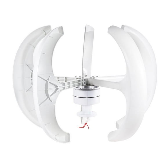 PWTOOL Vertical Axis Wind Turbine 5 Leaves Wind Generators Home Silent Efficient Wind Generators For Home Street Harnessing 360-Degree Wind Direction For Home Street dutiful