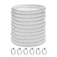 thumbnail image 1 of PWTOOL PVC Pipe, 1 1/2"id | 50ft Sump Pump Hose,Clear High Pressure Suction Line Flexible Hose Vinyl Tubing with Spiral Steel Wire, Drain Water Fuels Powder for Boat Marine Bilge Pump, with 6 Clamps, 1 of 5