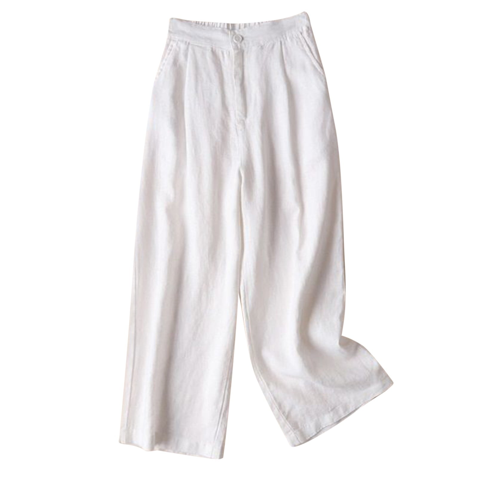 PXEVL High Waisted Khaki Pants for Women Fashion 2024 Relaxed Wide