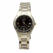 PXH172 Mens Easy Style Black Dial Two Tone Steel Bracelet Watch