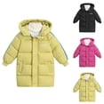 thumbnail image 1 of PXLKNZH Boys Girls Winter Jacket Heavyweight Quilted Puffer Parka Coat Windproof Water-Resistant Insulated Ski Hooded Puffer Jackets (4-10) Green,4 Years, 1 of 6
