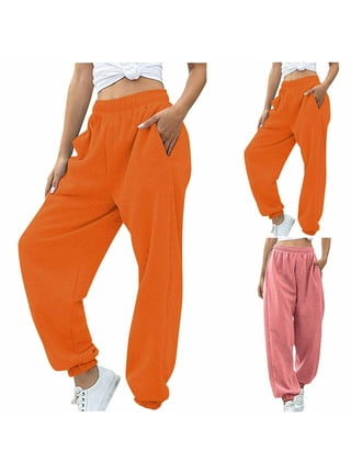 Orange Sweatpants Womens