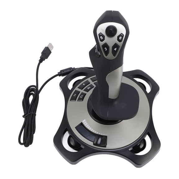 PXN 2113 Pro Flight Simulator Joystick Controller, Wired USB Flight Stick with Vibration and Throttle for PC, Windows 7 8 10 11