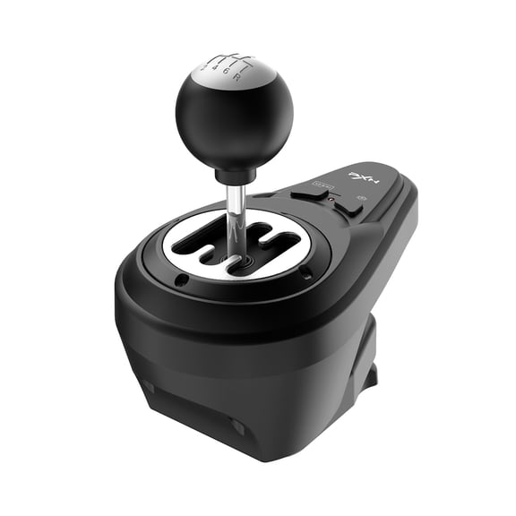 PXN A7 6+R H-Pattern Sim Racing Gear Shifter, Push-Down Reverse Lockout, Dual Programmable Buttons, Handbrake & High-Low Gear, USB Clamp Mount for PC
