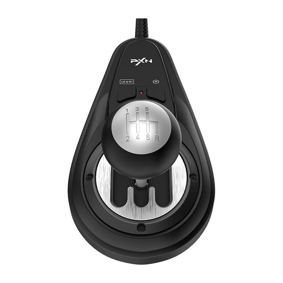 PXN-A7 Racing Wheel with Handbrake & Shifter, 900 Force Feedback Steering Wheel, Adjustable Pedals for PC, PS4 - Compatible with Forza Horizon, Dirt Rally, Euro Truck Simulator