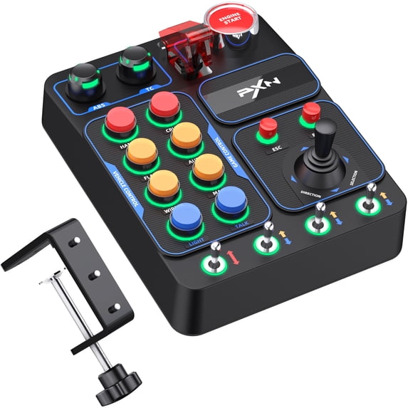 PXN CB1 Racing Button Box, Compatible V9 GEN2 & PC, 30 Programmable ...