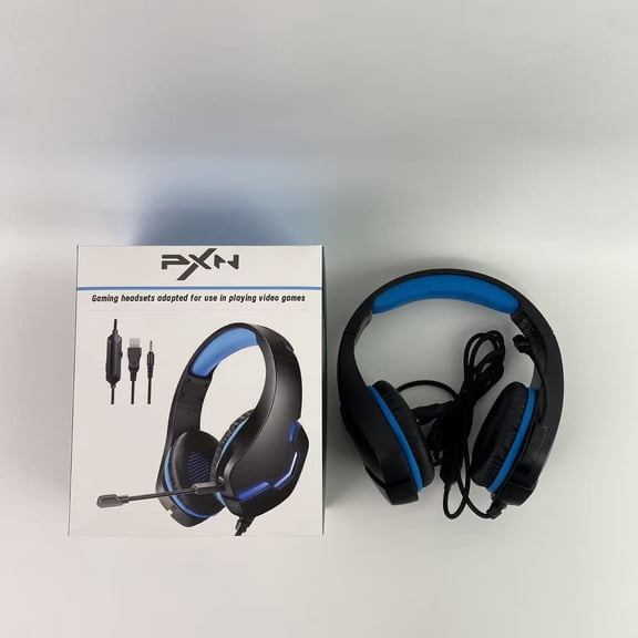 PXN Gaming headsets adapted for use in playing video games,Stereo Gaming Headset , Noise Cancelling Over Ear Headphones with Mic, 7.1 Surround Sound, Soft Memory Earmuffs