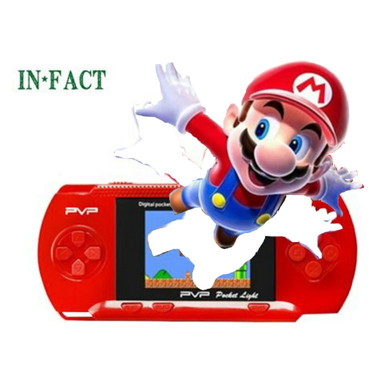 PXP3 slim station Portable Handheld Built-in Video Game Gaming Console  Player Retro Games (RED)