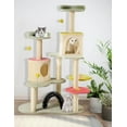 thumbnail image 1 of PXZEE 59" Cat Tree, Flower Cat Tower w/Sisal Scratching Posts for Indoor Cats, 1 of 7