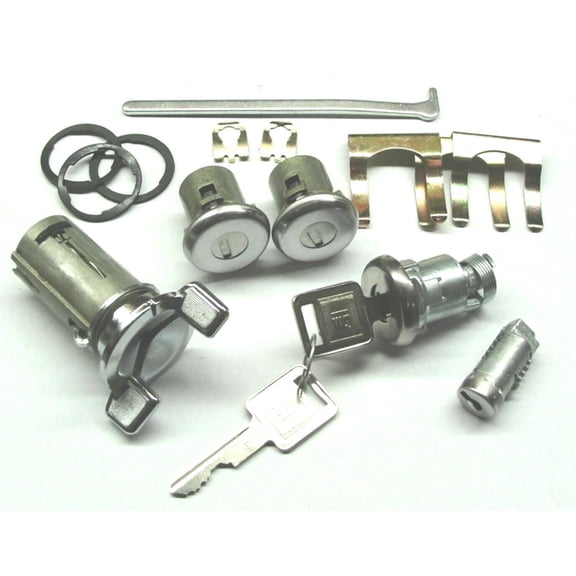 PY Autolock Keyed Alike Ignition Door Glovebox Trunk Lock Set 1969 GTO & Lemans