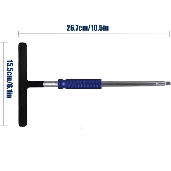 PYAN-1/4" Spinner T-Handle Wrench,1/4-Inch Drive T Handle Socket Driver,10.5 T-Handle Wrench with 1/4" to 3/8" Adaptors for Socket Driver Motorcycle Tool Accessories