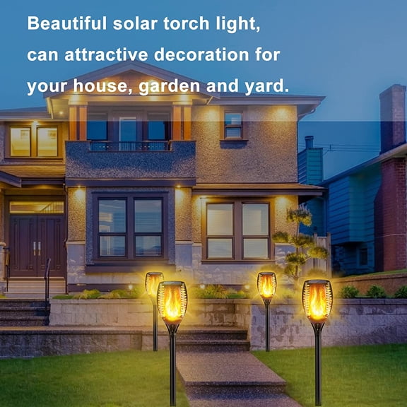 Led Solar Path Torch Light Dancing Flame