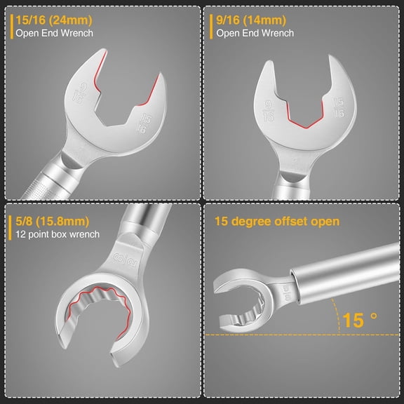 PYAN-2 in 1 Plumber Wrench for Faucet Valve, Angle Stop Wrench Replacement for 27023 Model 2002, Plumbing Tools for Straight Stops, Faucet Nuts, and Spigots