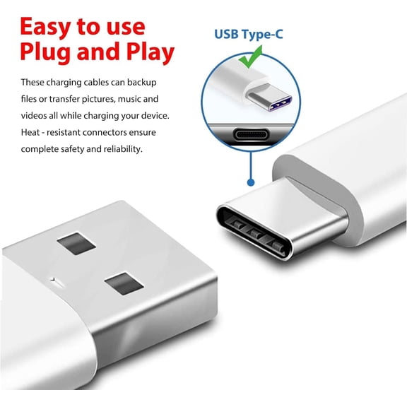 PYAN-2 Pack 10FT USB Type C Camera Charger for Eufy Security SoloCam E30 S220/S340/S4/E42 S300 C210 C220, eufyCam 3 3C S330/S3 Pro, Security Indoor Cam S350/E30 Camera Charger Charging Cord Power Cab
