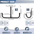 thumbnail image 1 of PYAN-2 Pack Overhead Garage Storage Rack with 6 J Hooks, 66Lbs/Ceiling Rack & 45Lbs/Hook, Heavy Duty Garage Ceiling Storage for Lumber, Ladder, Bike, 1 of 3