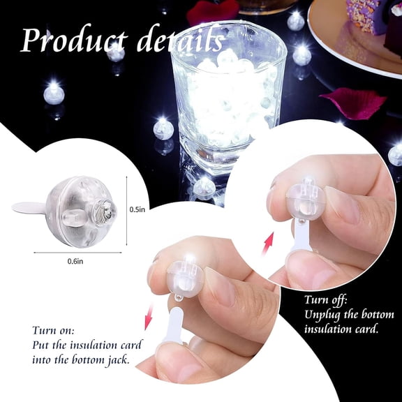 PYAN-200pcs Balloon Lights Warm White&Cool White Mini Led Lights Round Long Standby Time Multicolor Ball Lamps Paper Lantern Balloon Liamps for Birthday Party Christmas Halloween Decoration