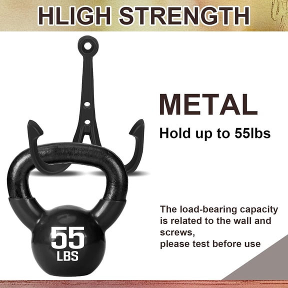 PYAN-3 Pack Nautical Anchor Wall Hooks Vintage Rustic Cast Iron Fish Wall Hook with Screws 5.12 x 4.13 x 1.18 Decorative Solid Nautical Anchor Towel Hanger for Coats Bags Keys Hats