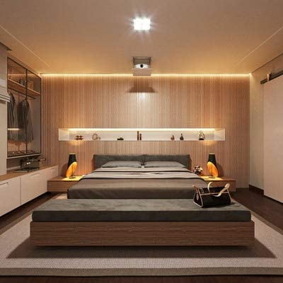 PYAN-384Led/m 16.4ft COB Flexible LED Strip Light DC12V/24V Bendable Tape (12V, Warm White)