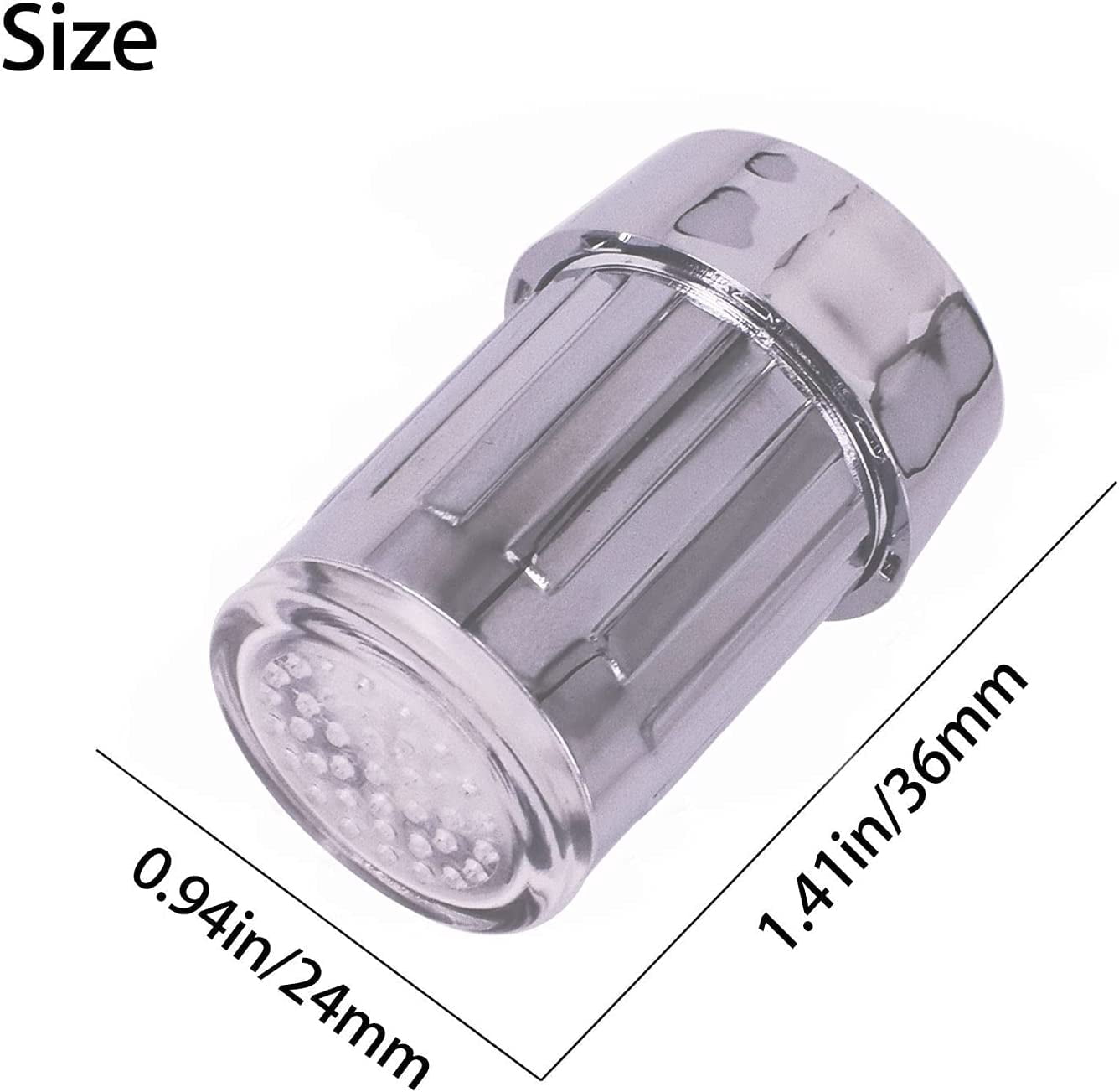 PYAN-3Pcs 3-Color Temperature Sensitive Gradient LED Water Faucet Light ...