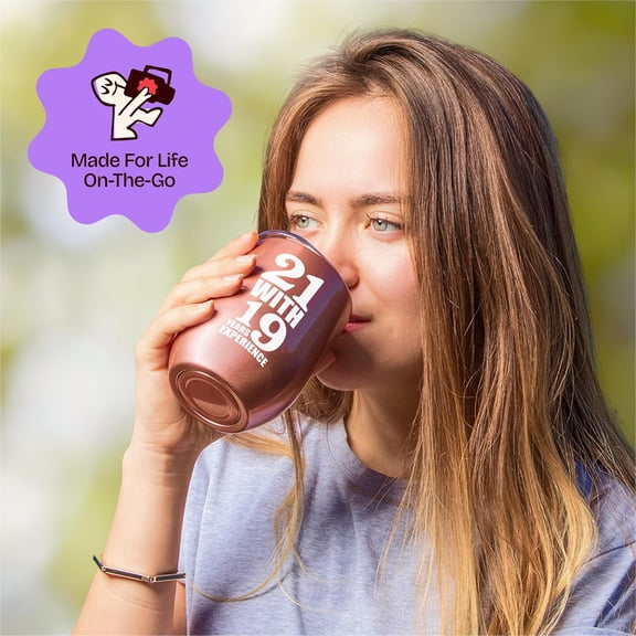 PYAN-40th Birthday Gifts Women Unique 12 Ounce 21 with 19 Years Experience Gift Wine Glass 40 Year Old Birthday Gift for Women Decorations 40th Birthday Gifts Ideas Over The Hill