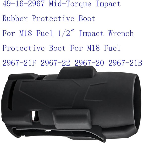 PYAN-49-16-2967 Mid-Torque Impact Rubber Protective Boot For M18 Fuel 1/2" Impact Wrench Protective Boot For M18 Fuel 2967-21F 2967-22 2967-20 2967-21B