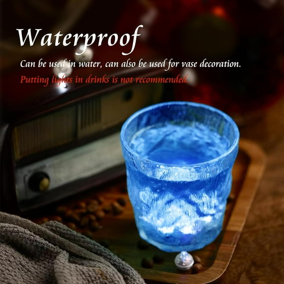 PYAN-50pcs Balloon Lights Mini Led Lights Round Long Standby Time Ball Lamp Paper Lantern Balloons Lamps for Birthday Party Christmas Halloween Decoration Blue