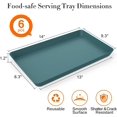 thumbnail image 1 of PYAN-6 pcs Serving Tray for Entertaining, Serving Platters for Snacks, Fruit, Cookies, Dessert, Reusable Plastic Trays for Serving Food and Pantry Organization in Kitchen & for Parties, (Green), 1 of 3